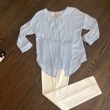 Anthropologie Tops | Anthropologie Baby Light Blue Dolan Left Coast Collection Top S | Color: Blue | Size: S