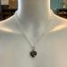 Coach Jewelry | Coach Deep Purple Cubic Zirconia Heart Pendant .925 Sterling Silver Necklace | Color: Purple/Silver | Size: Os