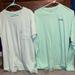 Pink Victoria's Secret Tops | 2 Pink T Shirts One Long Sleeve And One Short Sleeve Both Size Large | Color: Green | Size: L