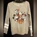 Disney Tops | Disney Woman’s Gray Long-Beach Sweatshirt With Mickey & Friends Graphic Size M | Color: Gray | Size: M