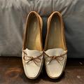 Michael Kors Shoes | Gorgeous Michael Kors Womens Loafers Size 8 | Color: Cream/Tan | Size: 8