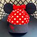 Disney Accessories | Minnie Mouse Ear Adjustable Hat Red White Black | Color: Black/Red | Size: Os