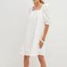 Anthropologie Dresses | Anthropologie Maeve Eyelet Puff Sleeve Cottage Core Square Neck Dress Size M | Color: White | Size: M