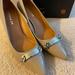 Coach Shoes | Coach Bowery Low Pointed Heel Stone | Color: Cream/Tan | Size: 8.5