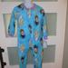 Disney Pajamas | Disney Frozen Anna And Elsa Fleece Print Footed Pajama Sleeper Size 4t Girl's | Color: Blue/Purple | Size: 4tg