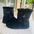 Michael Kors Shoes | Casual Black Girl Boots Michael Kors Size 4 | Color: Black | Size: 4bb