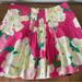 Lilly Pulitzer Skirts | Lilly Pulitzer Caldwell Skirt Womens 6 Pink Floral Vtg Hotty Silk Blend Pleated | Color: Pink | Size: 6