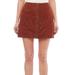 Free People Skirts | Anthropologie Free People Brown Faux Suede Mini Skirt 2 | Color: Brown/Orange | Size: 2