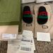 Gucci Shoes | Gucci Woman Or Men’s Slides Size 8 In (Woman)Red And Green Excellent Condition. | Color: Black/Red | Size: 8
