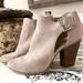 Michael Kors Shoes | Michael Kors Adams Suede Ankle Boots Size 9 Euro 40 | Color: Cream/Tan | Size: 9