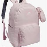 Adidas Accessories | Adidas Everyday Backpack Clear Pink/White With Mini Bag | Color: Pink/White | Size: One Size