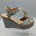 Anthropologie Shoes | Anthopologie Schuler & Sons Philadelphia Wedges | Color: Blue/Gray | Size: 7.5 B