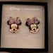 Disney Jewelry | Disney X Baublebar Minnie Mouse Earrings Kiss On Cheek Crystal Rainbow Bow | Color: Blue/Red | Size: Os