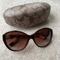 Coach Accessories | Coach Womens Abigail Tortoiseshell Sunglasses Like New! | Color: Brown | Size: Os