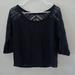 American Eagle Outfitters Tops | American Eagle Medium Off Shoulder Top | Color: Black | Size: M