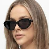 Gucci Accessories | Gucci Gg1170s 001 Sunglasses Black Grey Cat Eye Women | Color: Black/Gray | Size: Os