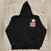 Disney Shirts | Disney Pullover Sweatshirt Black Hoodie Size Xl Mickey Mouse Wink Cartoon | Color: Black/Pink | Size: Xl