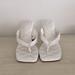 Jessica Simpson Shoes | Jessica Simpson Js-Zander Leather Thong Sandal With Heel | Color: White | Size: 5.5