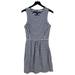 Madewell Dresses | Madewell (M) Afternoon Mini Dress Stripe Fit & Flare Blue Cream | Color: Blue | Size: M