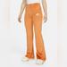 Nike Pants & Jumpsuits | *New* Nike Velour Tight Fit Mid-Rise Flare Pants | Color: Orange | Size: S