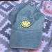 American Eagle Outfitters Accessories | American Eagle Outfitters Smiley Face Light Blue Women’s Hat | Color: Blue/Yellow | Size: Os