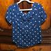 American Eagle Outfitters Tops | American Eagle Cat Lovers Shirt Size Small | Color: Blue/White | Size: S