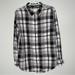 American Eagle Outfitters Tops | American Eagle Outfitters Plaid Button Down Oversized Fit Shirt Size Medium | Color: Gray/Purple | Size: M