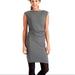 Athleta Dresses | Athleta Micro Stripe Westwood Dress In Gray Size Small | Color: Gray | Size: S