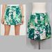Anthropologie Shorts | Anthropologie Elevenses Tropical Shorts/Skort | Color: Green/White | Size: 2