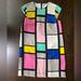 Kate Spade Dresses | Kate Spade Silk Geometric Print Dress M | Color: Pink/White | Size: M