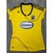 Adidas Tops | Adidas Climalite Mls Columbus Crew Sc Women's Home Yellow Glidden Jersey Size Xl | Color: Yellow | Size: Xl