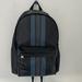 Coach Bags | Coach Charles Black Stripe Backpack | Color: Black/Blue | Size: Os