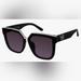 Jessica Simpson Accessories | Jessica Simpson J6214 Flush Lens Cat Eye Square Uv400 Protection Sunglasses New | Color: Black/Silver | Size: Os