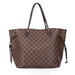 Louis Vuitton Bags | Louis Vuitton Neverfull Damier Ebene Leather Mm Tote Brown Tan Check Canvas Bag | Color: Brown/Red | Size: Os
