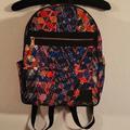 Lularoe Accessories | Lularoe Backpack Bright Multicolor Geometric Shapes Pockets Book Bag School | Color: Blue/Orange | Size: Os