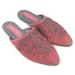 Anthropologie Shoes | Laidback London | Pink Gray Boe Beaded Slipper 6 | Color: Gray/Pink | Size: 6