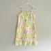 Lilly Pulitzer Dresses | Lilly Pulitzer Girl Summer Flower Print 100%Cotton Dress. | Color: Green/White | Size: 14g