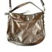 Coach Bags | Coach Zoe Bag Metallic Hobo Crossbody Silver Gunmetal Leather Satchel Classic | Color: Silver | Size: Os