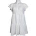 Jessica Simpson Dresses | Jessica Simpson White Cotton Eyelet Dress Size L | Color: White | Size: L