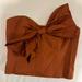 Anthropologie Tops | Anthropologie Hutch Bow Tie Tube Top Strapless | Color: Brown | Size: M