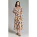 Anthropologie Dresses | Anthropologie Dolan Laney Printed Smocked Flouncy Tiered Maxi Dress $178 Xs | Color: Cream/Orange | Size: Xs