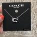 Coach Jewelry | Coach Pave Signature C Necklace, Women's 91433 Silver | Color: Silver | Size: Os