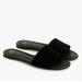 J. Crew Shoes | J. Crew Cora Slide Sandals In Suede Black Size 8 | Color: Black | Size: 8