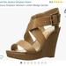 Jessica Simpson Shoes | Jessica Simpson Wedge Sandals Joilet Tan Size 10 | Color: Tan | Size: 10