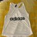 Adidas Tops | Adidas Woman’s M, Loose Fitting, White, Racer Back,Tank Top. Used,In Great Shape | Color: Black/White | Size: M