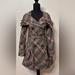 Anthropologie Jackets & Coats | Anthropologie (Black Rivet) Plaid Trench Coat In Green, Brown, And Tan Size 0 | Color: Green/Tan | Size: Xs