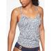 Athleta Swim | Athleta Aqualuxe Tankini In Caspian Blue Size Small | Color: Blue/Tan | Size: S