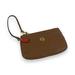 Coach Bags | Coach Brown Pebbled Leather Gold Turn Lock Wristlet | Color: Brown | Size: Os