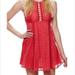 Free People Dresses | Free People Wherever You Go Crochet Mini Dress | Color: Red | Size: 2