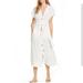 Free People Dresses | Free People Endless Summer White Cotton Button Down Midi | Color: White | Size: Xs